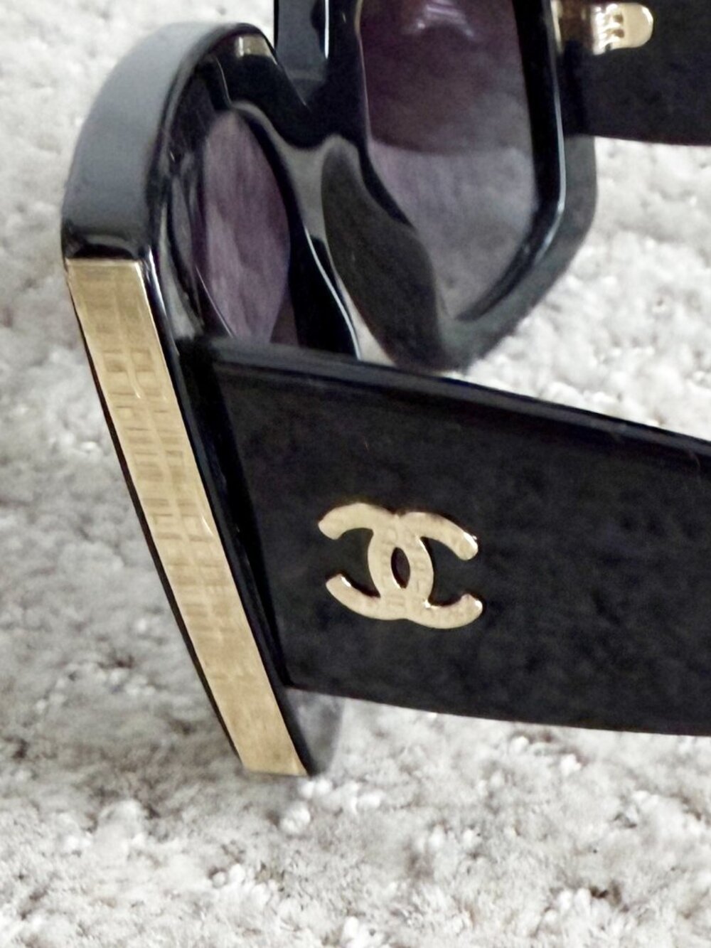 CHANEL Black Oversized Rectangle Sunglasses w/ Orig. Packaging Celeb Style - Picture 10 of 16